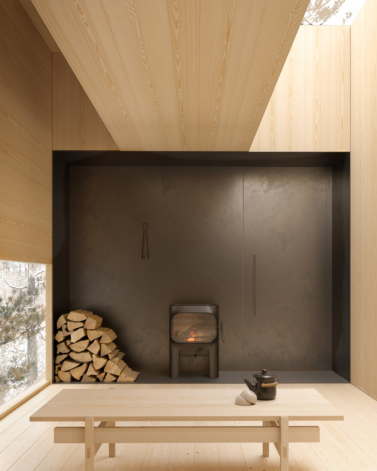  Vizualizace Chata Interier 10