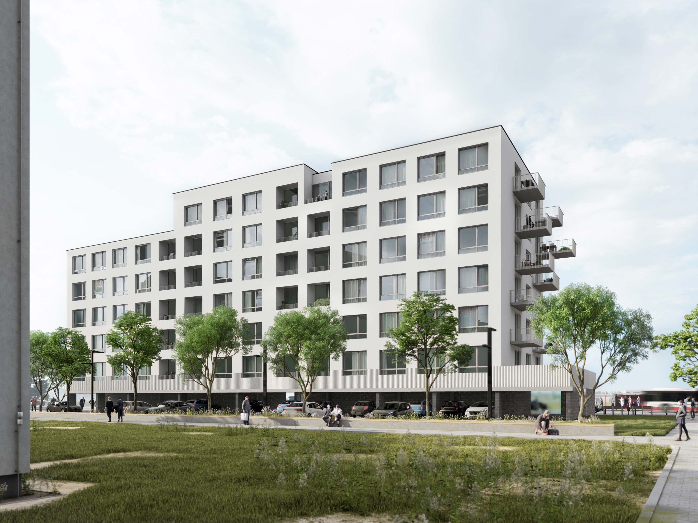  Vizualizace Bytovy Dum Praha 3